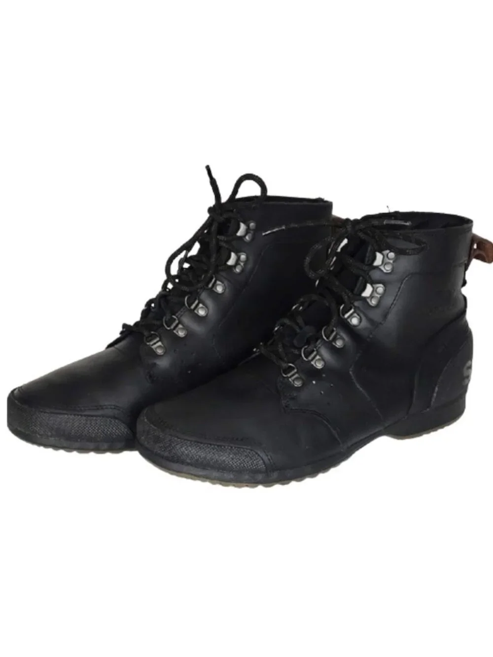 Sorel Ankeny Mid Hiker Boot Men's Size 13 Black Waterproof Leather Trail Hiking